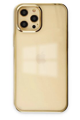 CepteToptan iPhone 12 Pro Max Kılıf Element Silikon - Gold - DROPX8666-3390