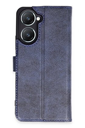 CepteToptan Vivo Y18 Kılıf Trend S Plus Kapaklı Kılıf - Lacivert - CPT2809123-6916