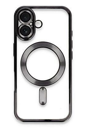 CepteToptan iPhone 16 Plus Kılıf Kross Magneticsafe Kapak - Siyah - DROPX5281-9293