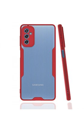 CepteToptan Samsung Galaxy M52 5G Kılıf Platin Silikon - Kırmızı - DROPX9384-5324