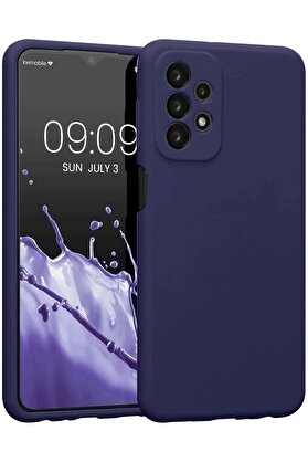 CepteToptan Samsung Galaxy A23 4G Kılıf First Silikon - Lacivert - DROPX6268-4271