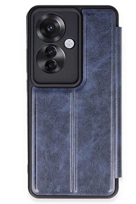 CepteToptan Oppo Reno 11F Kılıf Flip Cover - Lacivert - DROPX4719-2721