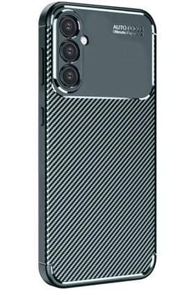 CepteToptan Samsung Galaxy S25 Plus Kılıf Auto Focus Karbon Kapak - Koyu Yeşil - DROPX6638-9460
