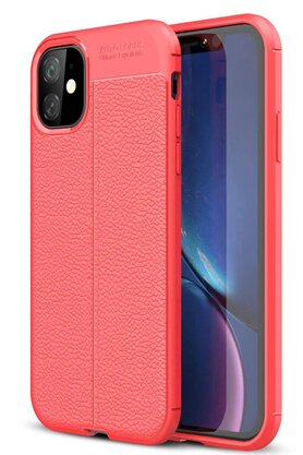 CepteToptan iPhone 11 Kılıf Auto Focus Kapak - Kırmızı - DROPX5046-9082
