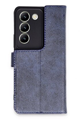 CepteToptan Vivo V30 Lite 4G Kılıf Trend S Plus Kapaklı Kılıf - Lacivert - DROPX7932-8826