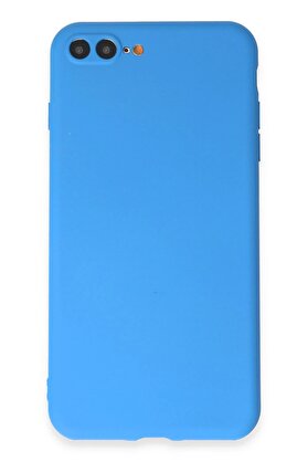 CepteToptan iPhone 7 Plus Kılıf First Silikon - Mavi - DROPX3231-8115