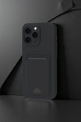 CepteToptan iPhone 16 Plus Kılıf Kelvin Kartvizitli Silikon - Koyu Yeşil - DROPX6334-2166