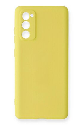 CepteToptan Samsung Galaxy S20 FE Kılıf Nano içi Kadife Silikon - Sarı - DROPX6838-3355