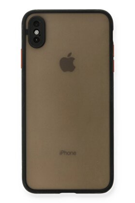 CepteToptan iPhone XS Max Kılıf Montreal Silikon Kapak - Siyah - DROPX3878-7396
