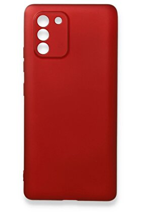 CepteToptan Samsung Galaxy A91 / S10 Lite Kılıf First Silikon - Bordo - DROPX7337-9031