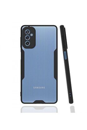 CepteToptan Samsung Galaxy M52 5G Kılıf Platin Silikon - Siyah - DROPX6198-1649