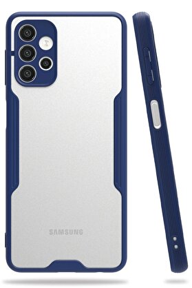 CepteToptan Samsung Galaxy A52 Kılıf Platin Silikon - Lacivert - DROPX6882-6139