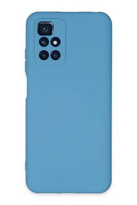 CepteToptan Xiaomi Redmi 10 2022 Kılıf Nano içi Kadife Silikon - Mavi - DROPX7128-7364