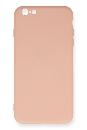 CepteToptan iPhone 6 Plus Kılıf Nano içi Kadife Silikon - Pudra - DROPX1567-9449