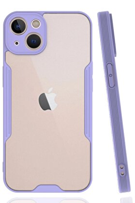 CepteToptan iPhone 14 Kılıf Platin Silikon - Lila - DROPX8210-3010