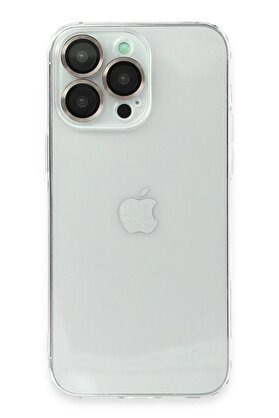 CepteToptan iPhone 14 Pro Max Kılıf Luko Lens Silikon - Gold - DROPX5854-8002