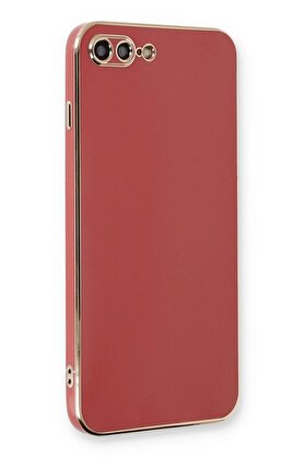 CepteToptan iPhone 7 Plus Kılıf Volet Silikon - Kırmızı - DROPX6416-6422