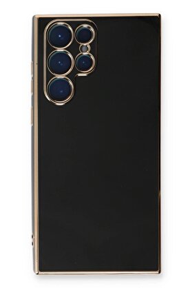 CepteToptan Samsung Galaxy S22 Ultra Kılıf Volet Silikon - Siyah - DROPX3954-7916