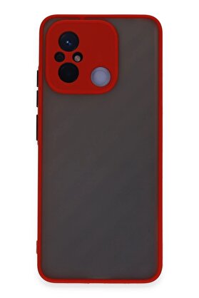 CepteToptan Xiaomi Redmi 12C Kılıf Montreal Silikon Kapak - Kırmızı - DROPX4573-2333