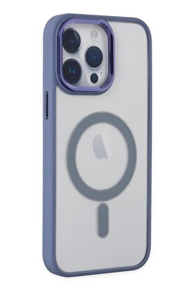 CepteToptan iPhone 14 Pro Kılıf Room Magneticsafe Silikon - Sierra Blue - DROPX6052-4039