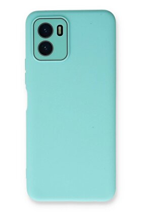 CepteToptan Vivo Y15S Kılıf Lansman Glass Kapak - Turkuaz - DROPX1063-5008