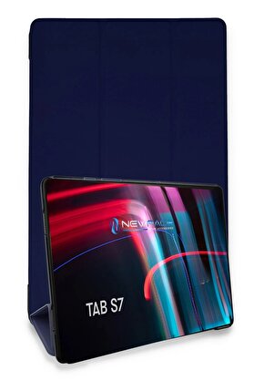 CepteToptan Samsung Galaxy T870 Tab S7 11 Kılıf Tablet Smart Kılıf - Lacivert - DROPX9195-3107