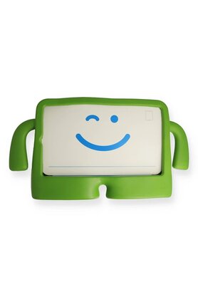 CepteToptan iPad 5 Air 9.7 Kılıf Karakter Tablet Silikon - Yeşil - DROPX3002-4341
