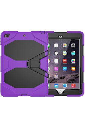 CepteToptan iPad 5 Air 9.7 Kılıf Griffin Tablet Kapak - Mor - DROPX9730-1943