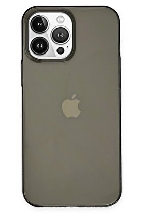 CepteToptan iPhone 14 Pro Kılıf Pc Sert Şeffaf Kapak - Siyah - DROPX1117-8607