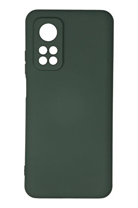 CepteToptan Xiaomi Mi 10T Kılıf Nano içi Kadife Silikon - Koyu Yeşil - DROPX5489-7864