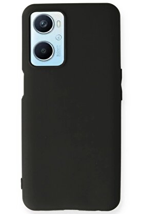 CepteToptan Oppo A96 Kılıf First Silikon - Siyah - DROPX3122-5501