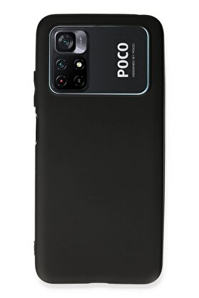 CepteToptan Xiaomi Poco M4 Pro 4G Kılıf First Silikon - Siyah - DROPX6242-2881