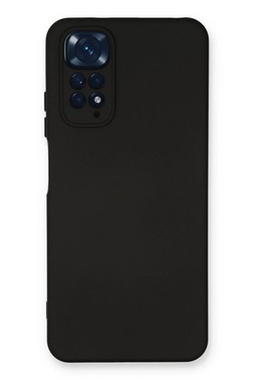 CepteToptan Xiaomi Redmi Note 11 Kılıf Nano içi Kadife Silikon - Siyah - DROPX4284-1697