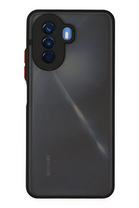 CepteToptan Huawei Nova Y70 Kılıf Montreal Silikon Kapak - Siyah - DROPX9298-4723