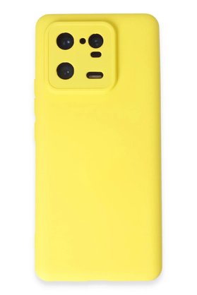 CepteToptan Xiaomi Mi 13 Pro Kılıf Nano içi Kadife Silikon - Sarı - DROPX7535-5097