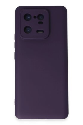 CepteToptan Xiaomi Mi 13 Pro Kılıf Nano içi Kadife Silikon - Mor - DROPX8767-8457