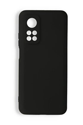 CepteToptan Xiaomi Mi 10T Kılıf Nano içi Kadife Silikon - Siyah - DROPX5275-3314