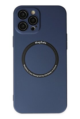 CepteToptan iPhone 12 Pro Kılıf Jack Magneticsafe Lens Silikon - Lacivert - DROPX7491-5246