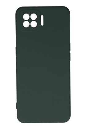 CepteToptan Oppo A73 Kılıf Nano içi Kadife Silikon - Koyu Yeşil - DROPX4695-9980
