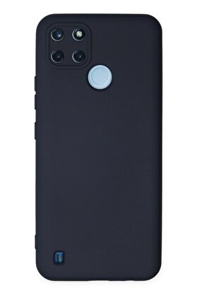 CepteToptan Realme C25Y Kılıf Nano içi Kadife Silikon - Lacivert - DROPX3904-6576