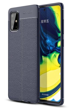 CepteToptan Samsung Galaxy A71 Kılıf Auto Focus Kapak - Lacivert - DROPX7245-4482