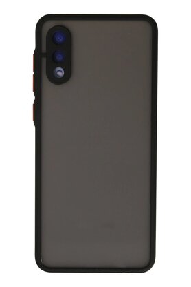 CepteToptan Samsung Galaxy A02 Kılıf Montreal Silikon Kapak - Siyah - DROPX5659-7902
