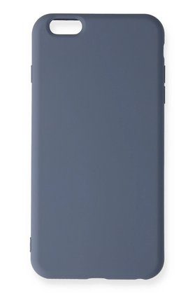 CepteToptan iPhone 6 Plus Kılıf Nano içi Kadife Silikon - Gri - DROPX7813-8159