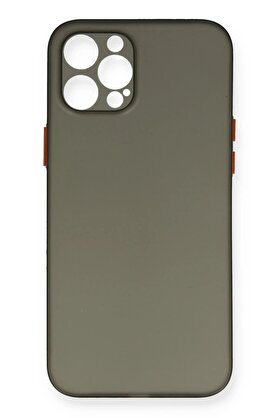 CepteToptan iPhone 12 Pro Max Kılıf PP Ultra İnce Kapak - Gri - DROPX1059-7035