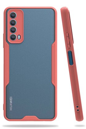 CepteToptan Huawei P Smart 2021 Kılıf Platin Silikon - Pembe - DROPX5275-3147