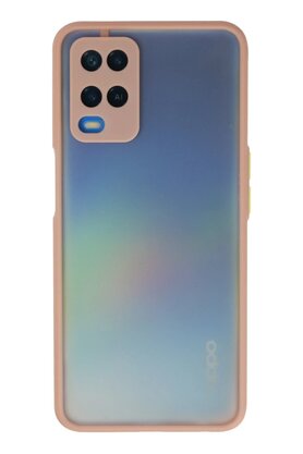 CepteToptan Oppo A54 4G Kılıf Montreal Silikon Kapak - Pembe - DROPX1870-6335