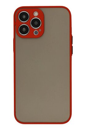 CepteToptan iPhone 14 Pro Max Kılıf Montreal Silikon Kapak - Kırmızı - DROPX8657-7327