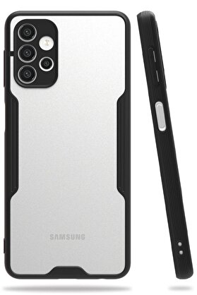 CepteToptan Samsung Galaxy A52 Kılıf Platin Silikon - Siyah - DROPX9049-1092
