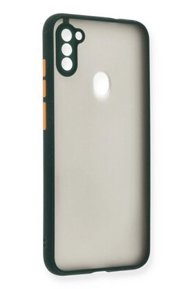 CepteToptan Samsung Galaxy A11 Kılıf Montreal Silikon Kapak - Yeşil - DROPX4301-8159