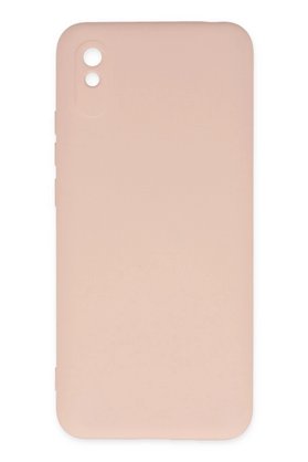 CepteToptan Xiaomi Redmi 9A Kılıf Nano içi Kadife Silikon - Pudra - DROPX8969-9013